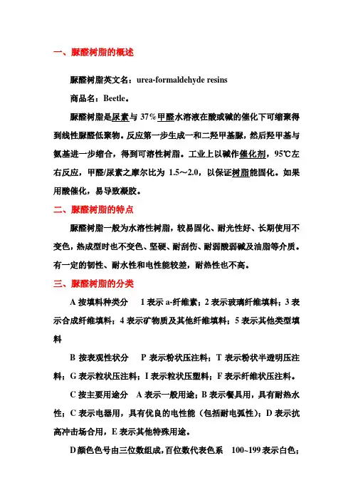 脲醛树脂制备实验