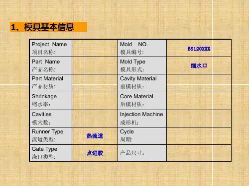 精密模具设计DFM工艺分析模板