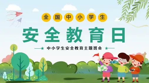 全国中小学生安全教育日主题班会PPT课件