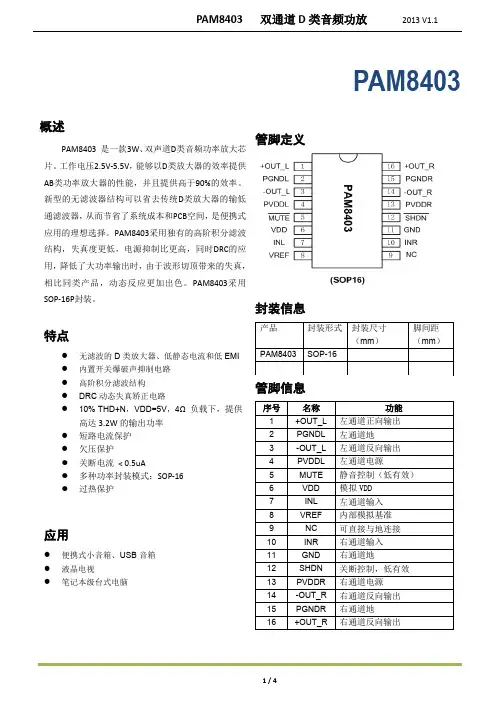 8403产品手册