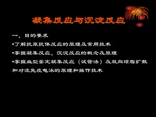 凝集反应与沉淀反应