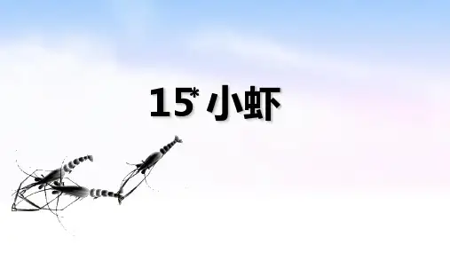 人教部编版三年级下册语文课件：15 小虾(共20张PPT)[优秀课件]