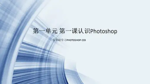 人教版七年级信息技术下册第一单元第一课认识Photoshop