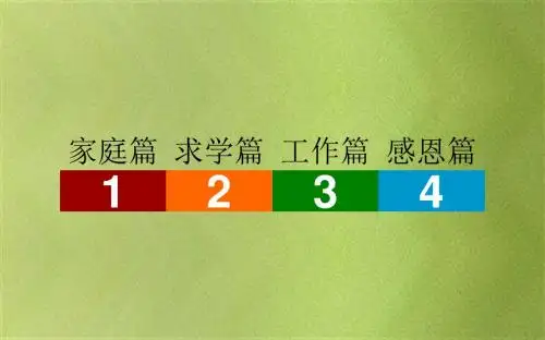 清新中国风个人简历PPT模板