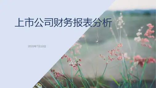 上市公司财务分析-企业4大能力分析(偿债能力、盈利能力、营运能力、增长能力)