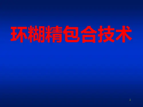 环糊精包合技术ppt课件