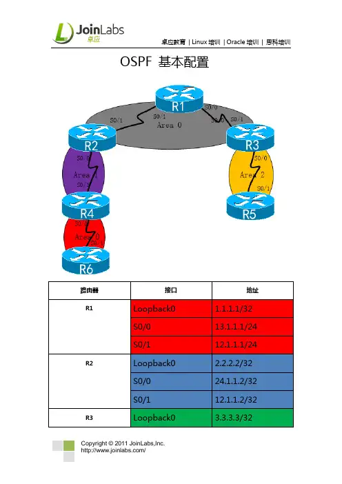 CCNP-OSPF综合实验