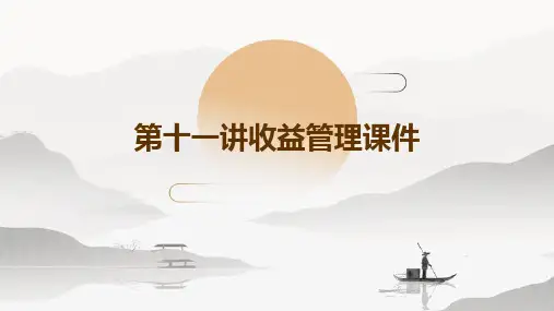 第十一讲收益管理课件