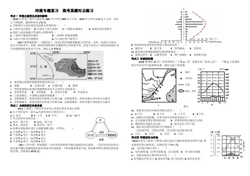高考-河流-专项练习题