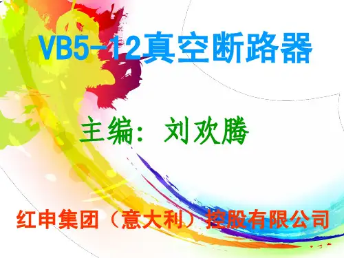 红申集团(意大利)控股有限公司VB5-12-630-25,VB5-12-1250-31.5高压真空断路器