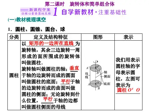  第二课时 旋转体和简单组合体