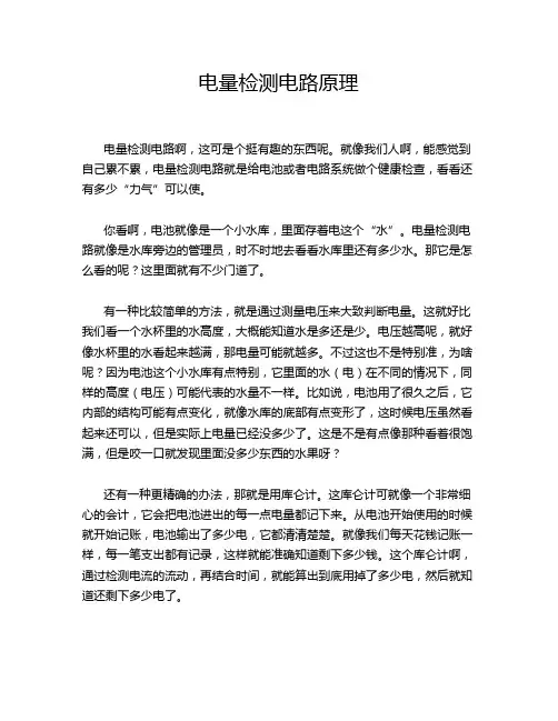 电量检测电路原理