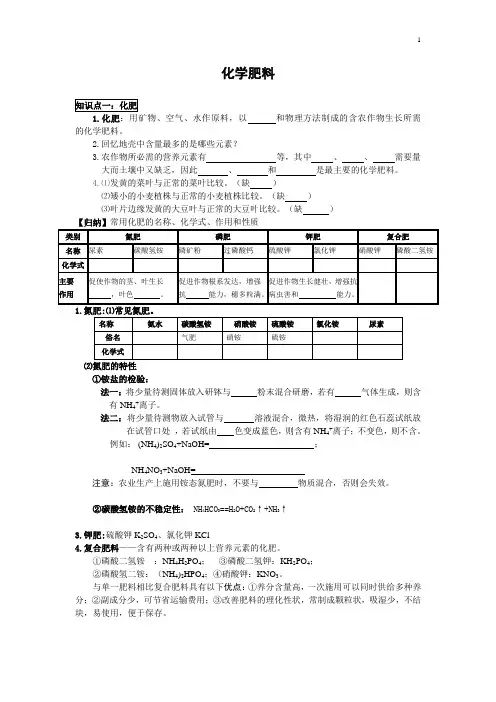 化学肥料