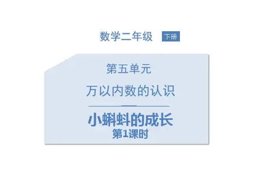 北师大版二年级下册数学《小蝌蚪的成长》ppt教学课件