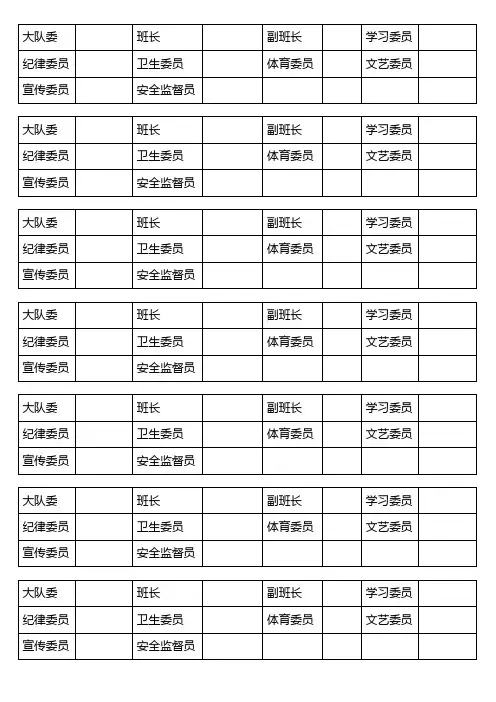 竞选投票表