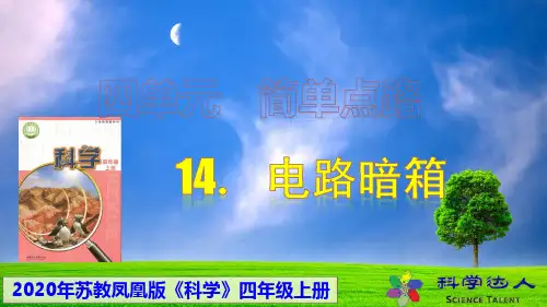 【苏教版】科学四上-14-电路暗箱-简单电路-四年级上册课件