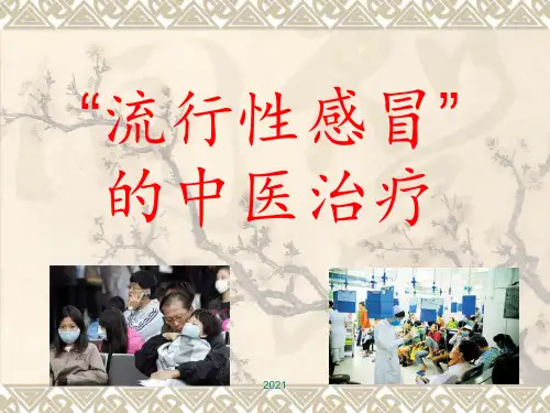 流行性感冒的中医治疗PPT课件