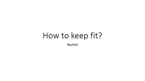 创意阅读4 Unit 4How to keep fit