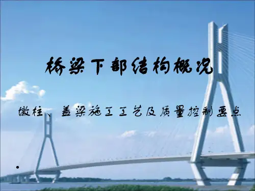 桥梁下部墩柱、盖梁施工工艺培训课件ppt(30张)