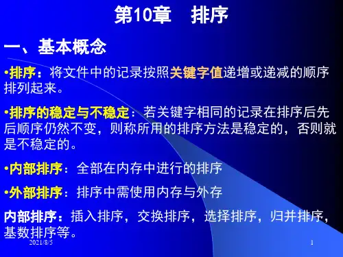 数据结构课件-排序