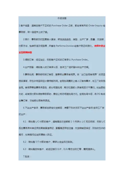 外贸流程