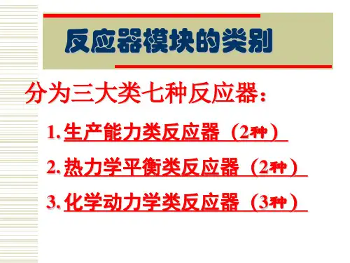 反应器单元的仿真设计一