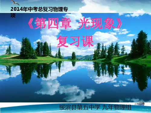 初中物理中考总复习课件：第四章 光现象(新人教版)