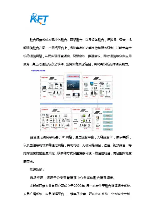 融合通信调度系统是什么