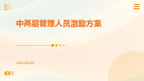 中高层管理人员激励方案