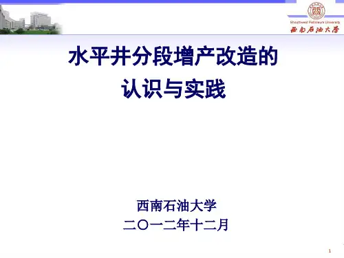 水平井分段增产改造的认识与实践