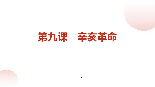 《辛亥革命》PPT优秀课件