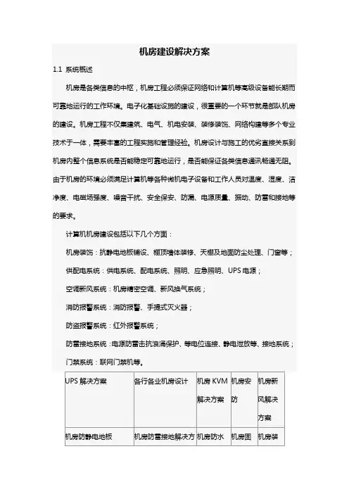 机房建设