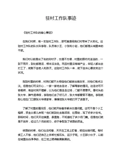 驻村工作队事迹
