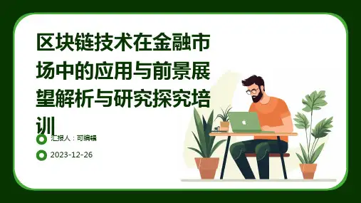 区块链技术在金融市场中的应用与前景展望解析与研究探究培训ppt