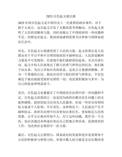 2023百色起义观后感