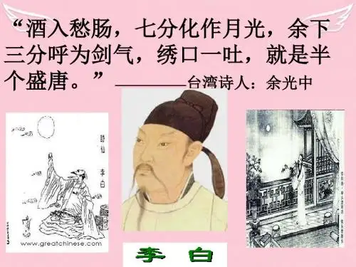 高中语文第一单元2李白诗四首课件1粤教选修唐诗宋词元散曲选读