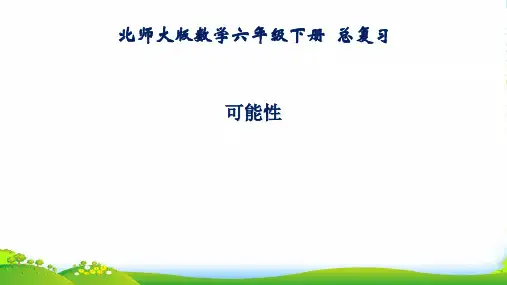 北师大版六年级下册数学课件《可能性》 (共12张PPT)