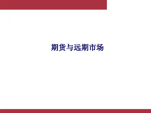 金融衍生工具(第二版)课件：期货与远期市场