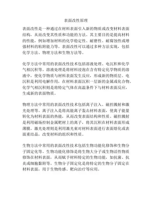 表面改性原理