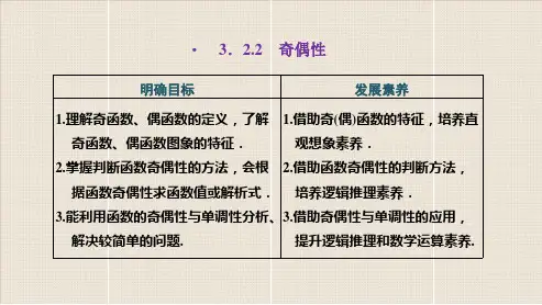 人教版高中数学必修1《奇偶性》PPT课件