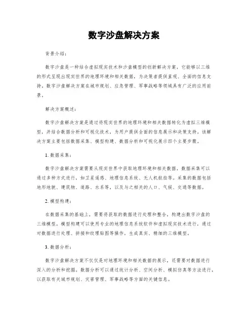 数字沙盘解决方案