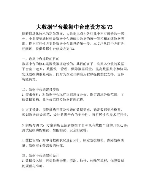 2023-大数据平台数据中台建设方案V3-1