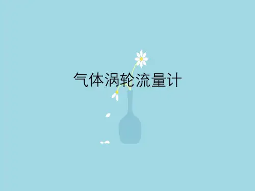 气体涡轮流量计介绍