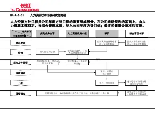 人力资源项目管理流程图