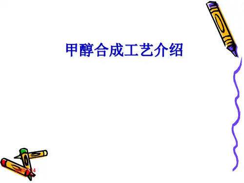 甲醇合成工艺介绍