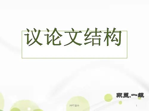 议论文基本结构  ppt课件