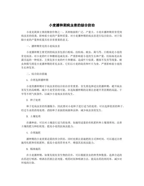 小麦播种期病虫害的综合防治