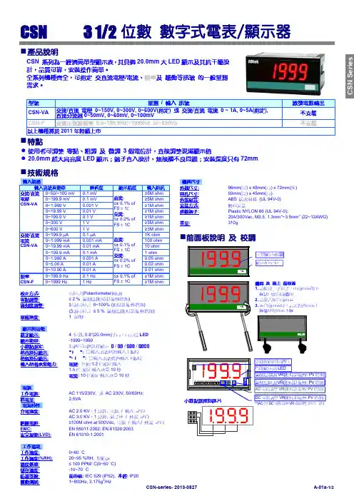 CSN-VA 数显电表