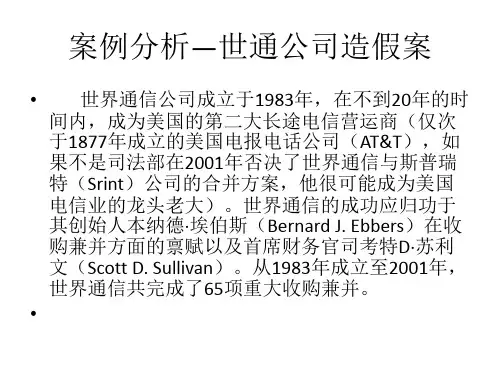 世通财务欺诈