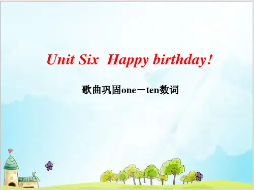 三年级上册英语精品ppt-Unit6 Happy birthday! PartC_人教(PEP) (